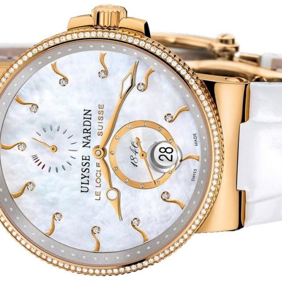 Ulysse Nardin Maxi Marine Chronometer 18K Rose Gold Diamonds