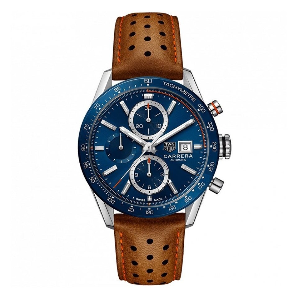 TAG Heuer Man's CBM2112.FC6455 Carrera Chrono Blue Dial Watc