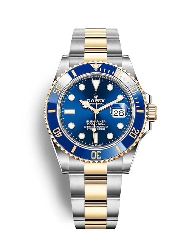 Rolex SUBMARINER DATE Oyster, 41 mm, Oystersteel and yellow gold
