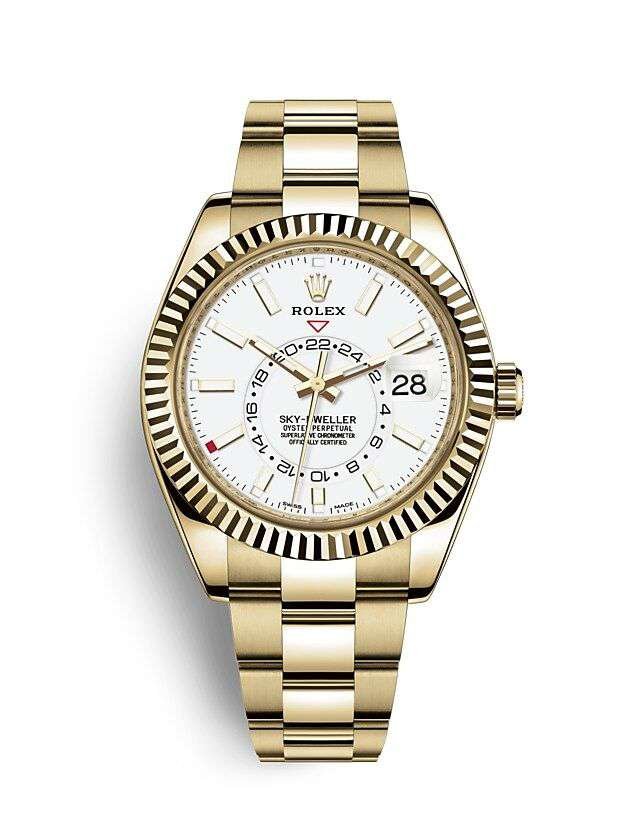 Rolex SKY-DWELLER Oyster, 42 mm, yellow gold