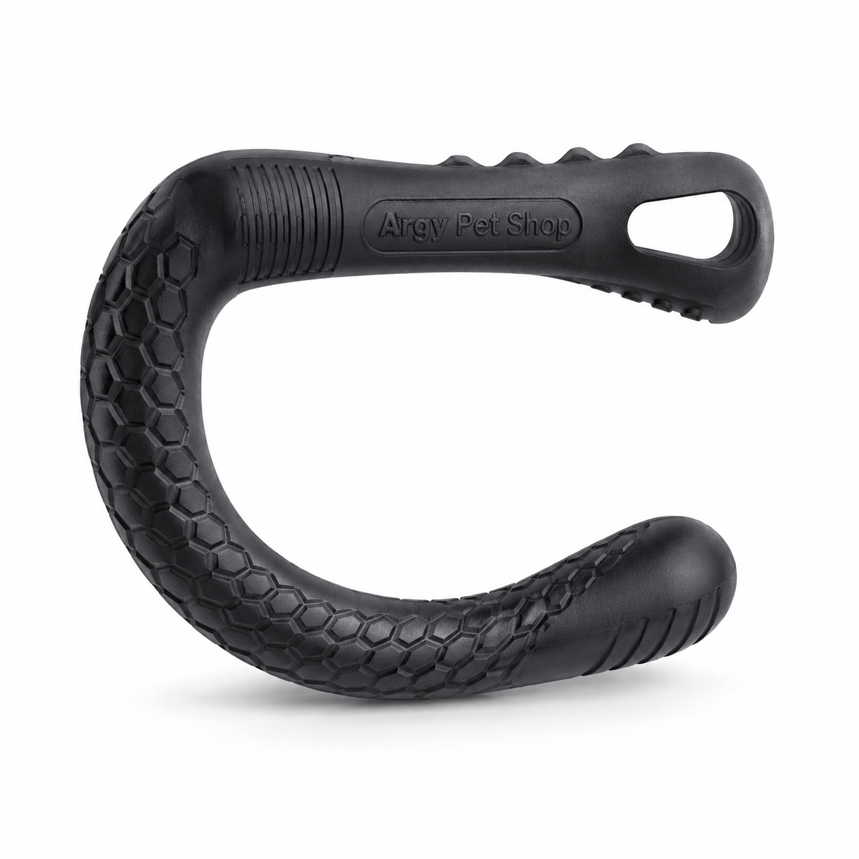 Argy Pet Shop Interactive Tug & Chew Ring Dog Toy – Durable Textured Rubber Training Toy for Medium & Large Dogs