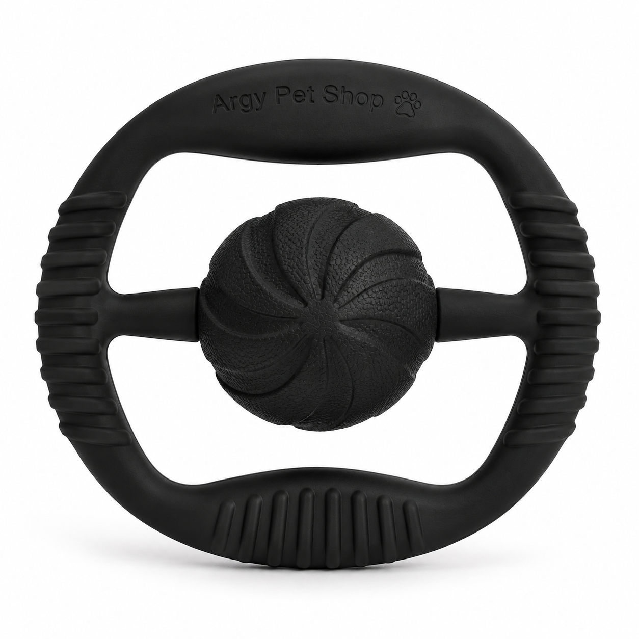 Argy Pet Shop Interactive Ball Grip Dog Toy – Durable Rubber Tug & Fetch Toy for Medium and Large Dogs