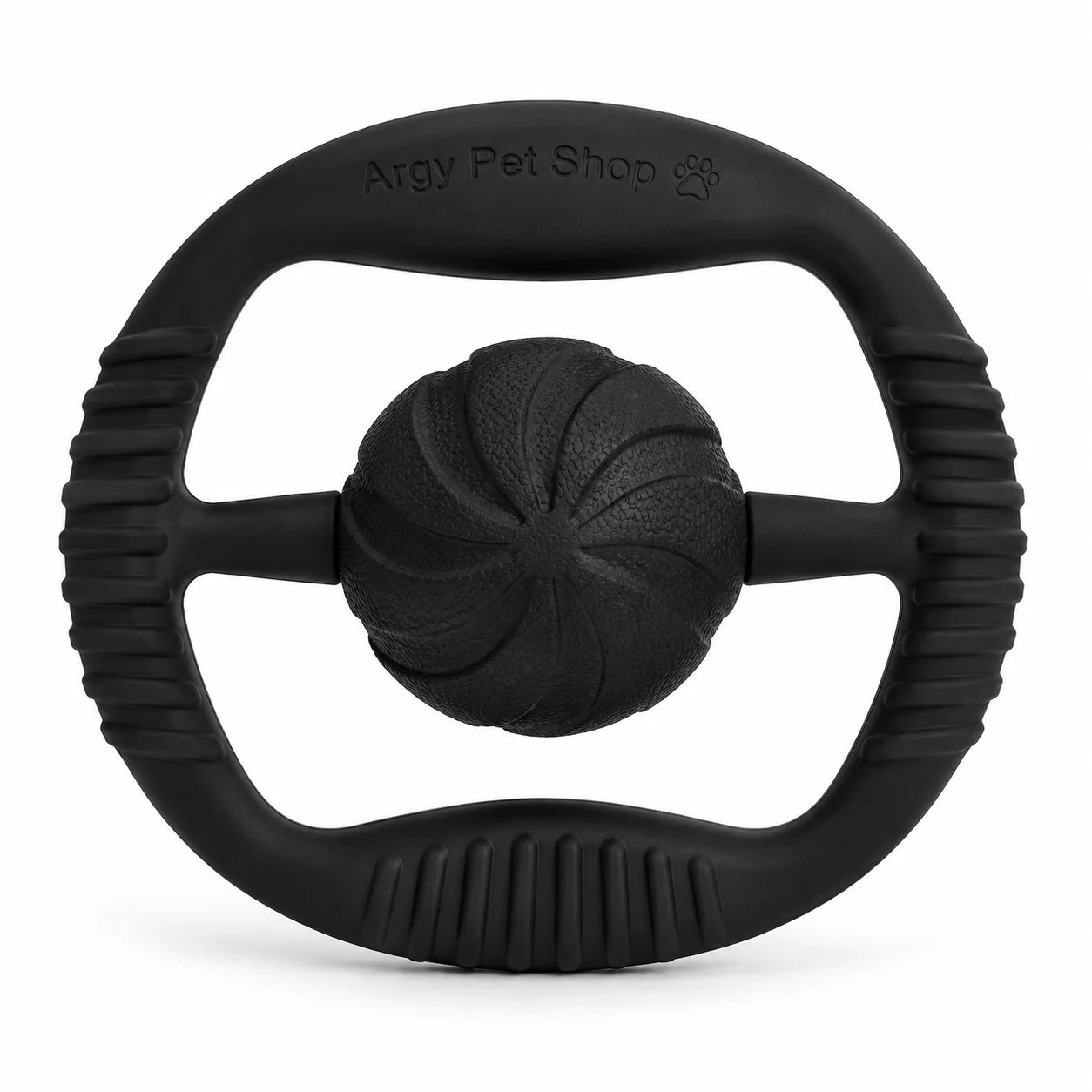 Argy Pet Shop Interactive Ball Grip Dog Toy – Durable Rubber Tug & Fetch Toy for Medium and Large Dogs