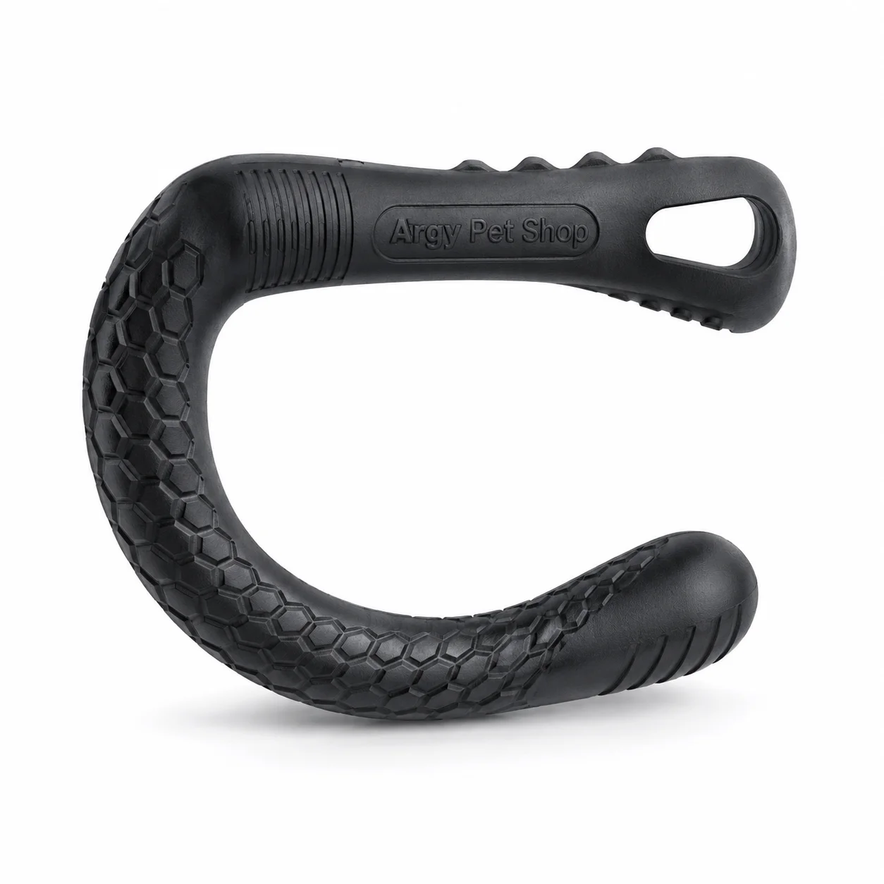 Argy Pet Shop Interactive Tug & Chew Ring Dog Toy – Durable Textured Rubber Training Toy for Medium & Large Dogs